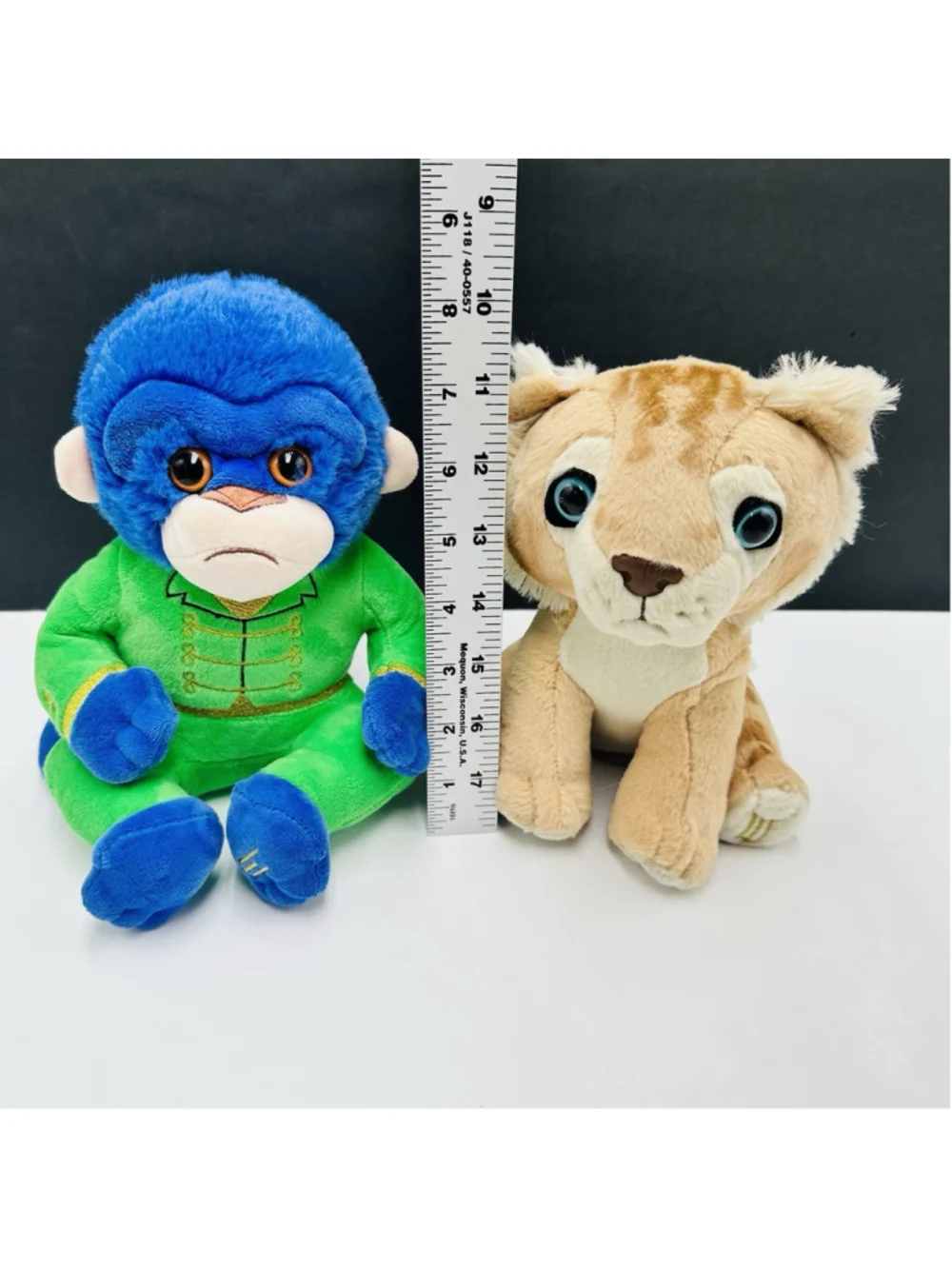 Wicked Movie Plush Lot Of 2 Cowardly Lion Cub & Chistery Monkey Plush 8”